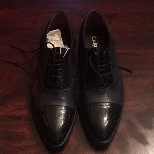 Navy Blue Menswear Inspired Leather Shoes